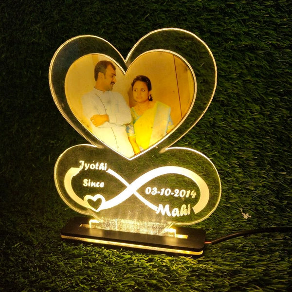 Infinity Love with Photo Acrylic - Single LED - Regular Price