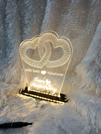 2 Hearts Together Acrylic - Single LED - Regular Price