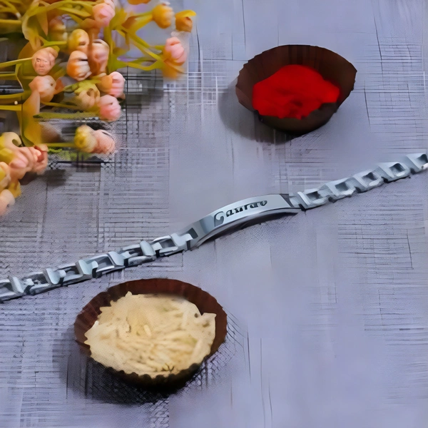 Bracelet Rakhi - Silver