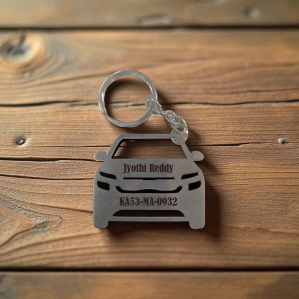 Car Keychain - Steel Keychain with Name Engraving - Member Price