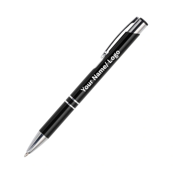 Personalized Metal Black Pen with Name Engraving - 1000 Qty