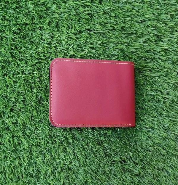 Men's Wallet - Wine Red