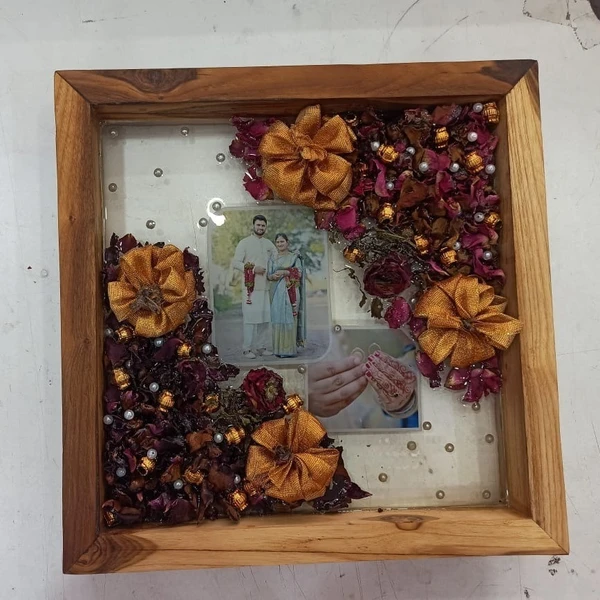 Resin Wooden Box Frame - 12x12" Inch