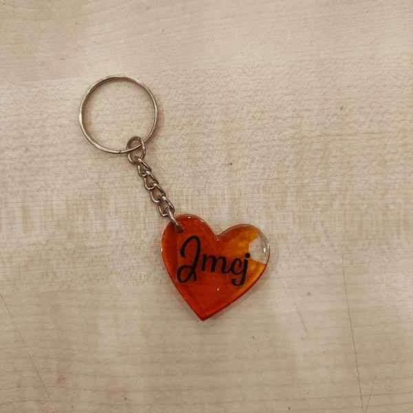 Heart Resin Keychain