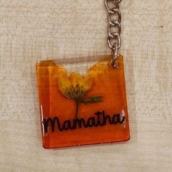 My Album Zone Square Resin Keychain