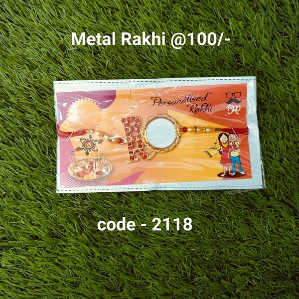 Metal Rakhi - 2118
