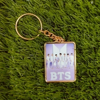 Gold Metal Keychain - Rectangle Shape - 