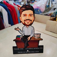 ACC37 -Teacher- Caricature Cartoon Cutout Frame