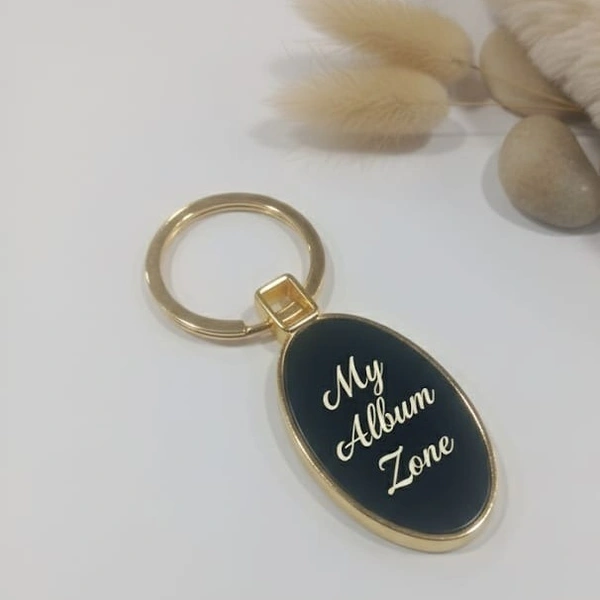 Metal Engraved  Keychain - Gold Coated - Member Price