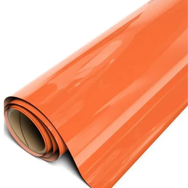 Orange Solid Color Vinyl - 8x12' Inch