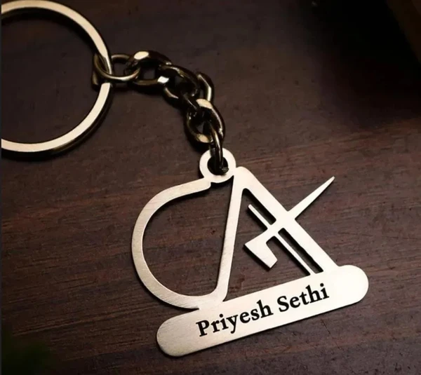 CA - Metal Keychain