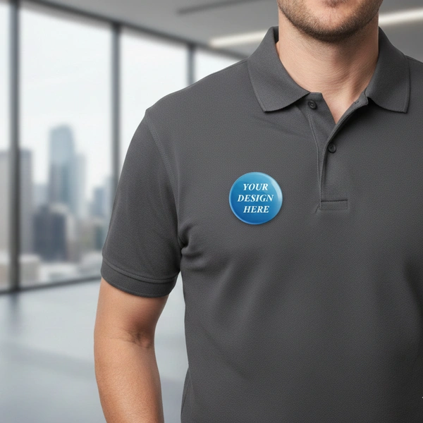 58MM Personalized Round Badge with Pin - 200 Qty
