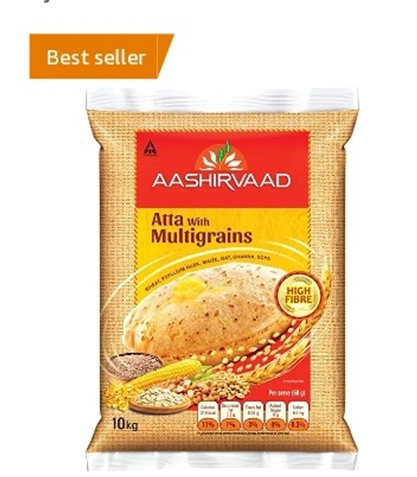 Aashirvad Atta With Multigrains - Free Home Delivery , 10k.g.