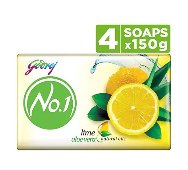 Godrej No 1 Bathing Soap - 150g×4pack, set of 1, Free shipping 