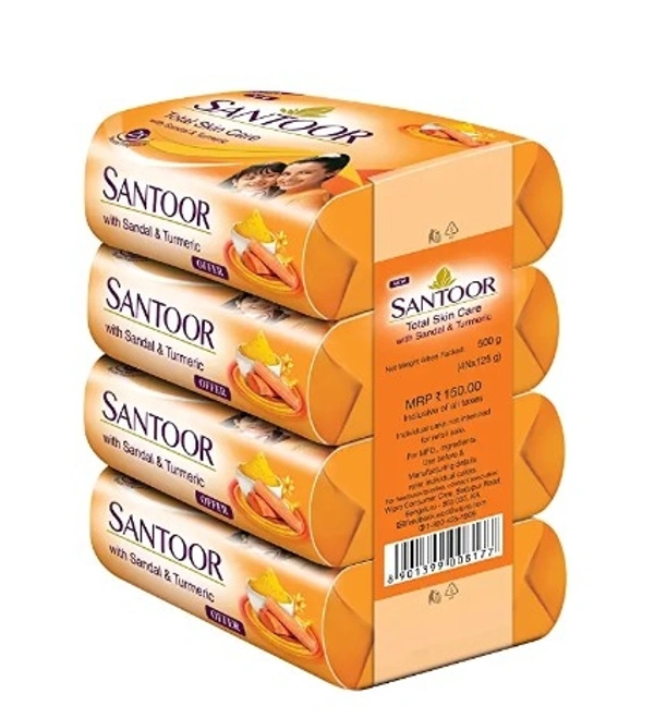 Santoor - Free Home Delivery , 8N×125g, set of 1
