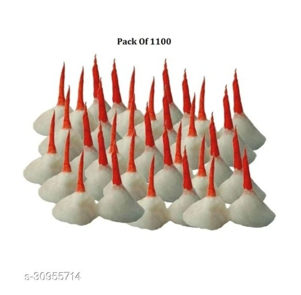 Om Phool Batti(Pack Of 1100) - white&red, pack of 1, free Delivery 