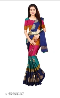 Letest New Designer Will Floral Printed Saree - 8 color available , Free Home Delivery , Free, pack of 1