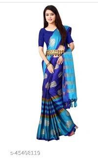 Letest New Designer Will Floral Printed Saree - 8 color available , Free Home Delivery , Free, pack of 1