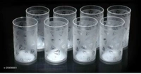 Prism Water Juice Drinking Glasess - Free Home Delivery , 300 m.l., pack of 8