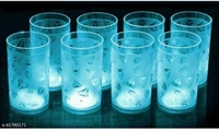Prism Water Juice Drinking Glasess - Free Home Delivery , 300 m.l., pack of 8