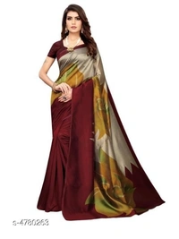 Stylish Trendy Women's Saree - 7 color available , Free Home Delivery , Free, pack of 1