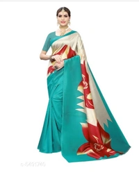 Stylish Trendy Women's Saree - 7 color available , Free Home Delivery , Free, pack of 1