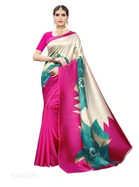 Stylish Trendy Women's Saree - 7 color available , Free Home Delivery , Free, pack of 1