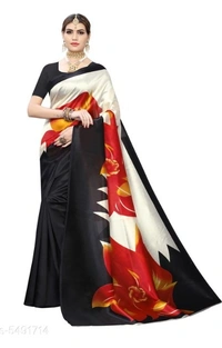 Stylish Trendy Women's Saree - 7 color available , Free Home Delivery , Free , pack of 1