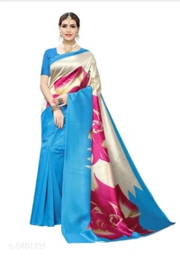 Stylish Trendy Women's Saree - 7 color available , Free Home Delivery , Free , pack of 1