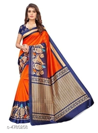 Stylish Trendy Women's Saree - 7 color available , Free Home Delivery , Free , pack of 1