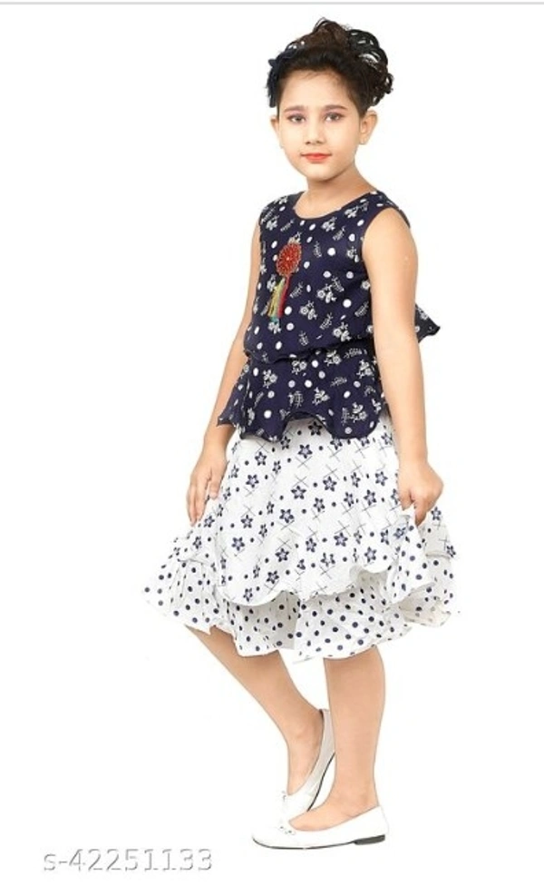 Pretty Trendy Girls Top And Bottom Set - 4-5Year, Free Home Delivery 