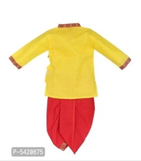 Pattern Krishan Kurta With Dhoti For Boy - Yellow , Free Home Delivery , 1 To 6 Years available , pack of 1