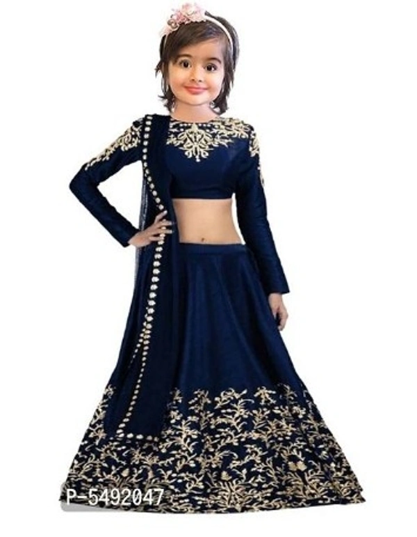 Party Wear Semi Stitched Lahenga Choli - 4 color available , Free Home Delivery , 1 to 15 Years available , pack of 1