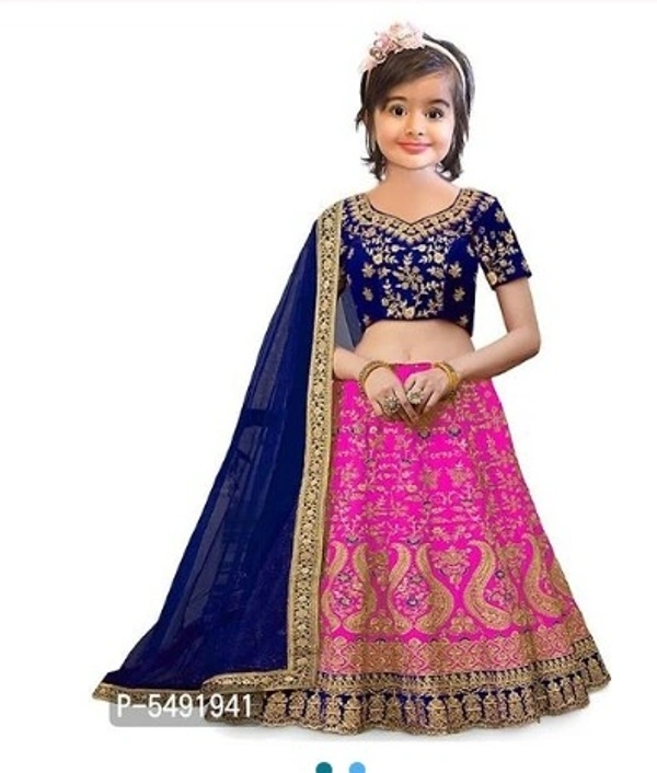 Party Wear Semi Stitched Lahenga Choli - 4 color available , Free Home Delivery , 1 to 15 Years available , pack of 1