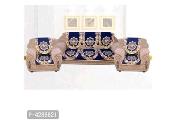 Designer 5 Seater Cotton Printed Sofa Cover Set - 5 color available , Free Home Delivery , Free, set of 1