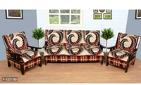 Designer 5 Seater Cotton Printed Sofa Cover Set - 5 color available , Free Home Delivery , Free, set of 1