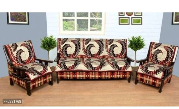 Designer 5 Seater Cotton Printed Sofa Cover Set - 5 color available , Free Home Delivery , Free, set of 1