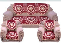 Designer 5 Seater Cotton Printed Sofa Cover Set - 5 color available , Free Home Delivery , Free, set of 1