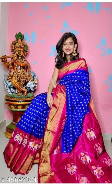 Banarasi Silk Saree With Blouse - Spare Parts - 1755987912