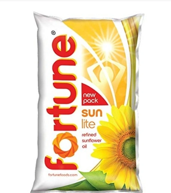 Fortune Sun Lite Refined Sunflower Oil - Free Home Delivery , 1 Ltr., pack of 1