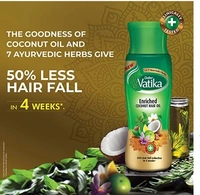 Dabur Vatika Enriched Coconut Hair Oil - Free Home Delivery , 300 ml.