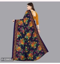 Stylish Georgette Multicoloured Floral Saree With Blouse Piece - Free shipping , Free, pack of 1