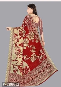 Stylish Georgette Multicoloured Floral Saree With Blouse Piece - Free shipping , Free , golden, pack of 1
