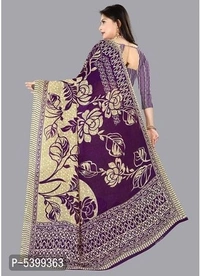 Stylish Georgette Multicoloured Floral Saree With Blouse Piece - Free shipping , Free, pack of 1, golden