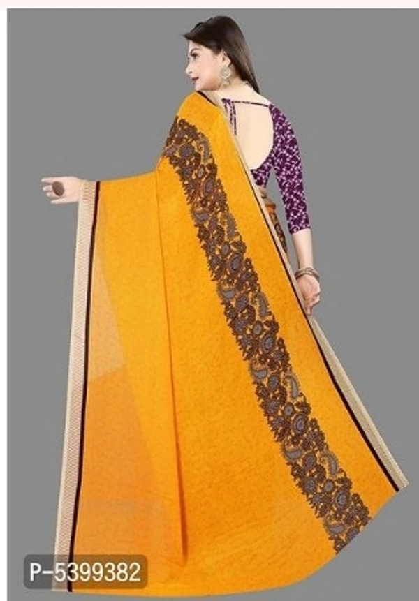 Stylish Georgette Multicoloured Paisley Saree With Blouse Piece - Free shipping , Free , red, pack of 1