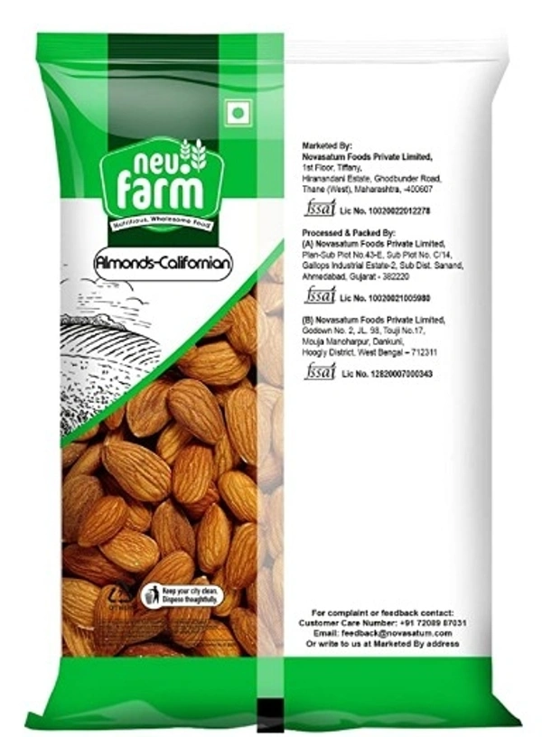 Neu.Farm - California Almonds(Badam) - Free shipping , 1kg