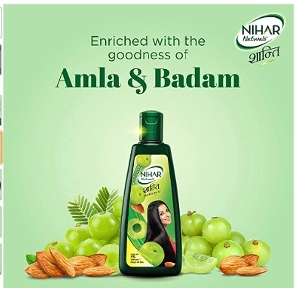 Nihar Shanti Amla and Badam Hair Oil,  - Free shiping , 175ml