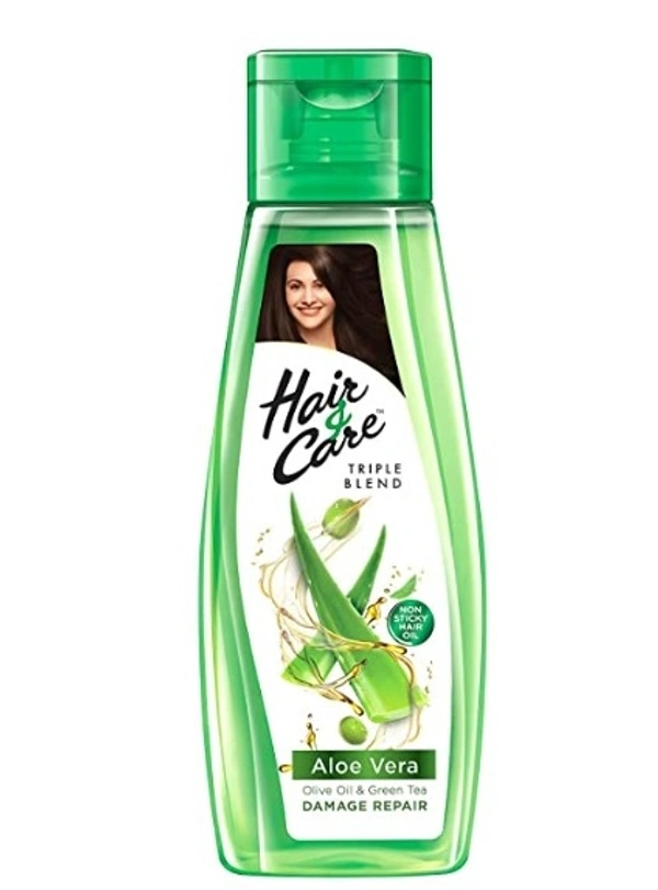 Hair & Care with Aloe Vera, Olive Oil & Green Tea Damage Repair Non-Sticky Hair Oil - Free shipping , 200ml