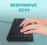 Zinq Technologies ZQ-1133 Full-Size Wired Keyboard with 104 Keys, 3 LED Lights and 1.5m Cable (Black) MBC - black , Free shipping , pack of 1