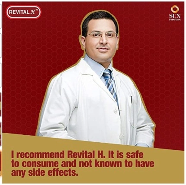 Revital H for Men with Multivitamins, Calcium, Zinc & Natural Ginseng for Daily Immunity Strong Bones, and Enhances Energy Leve - Free shipping , 30 capsule , pack of 1